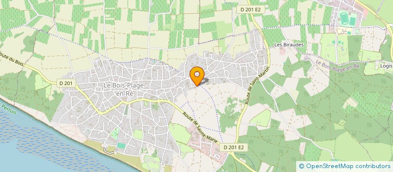 localisation de l'entreprise LES ROMARINS  LE BOIS-PLAGE-EN-RE