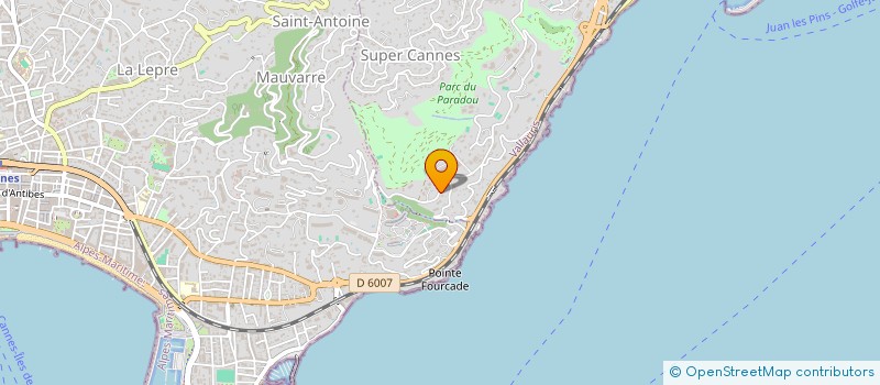localisation de l'entreprise LES ROMARINS  VALLAURIS