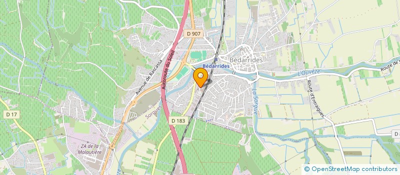 localisation de l'entreprise LES ROMARINS  BEDARRIDES