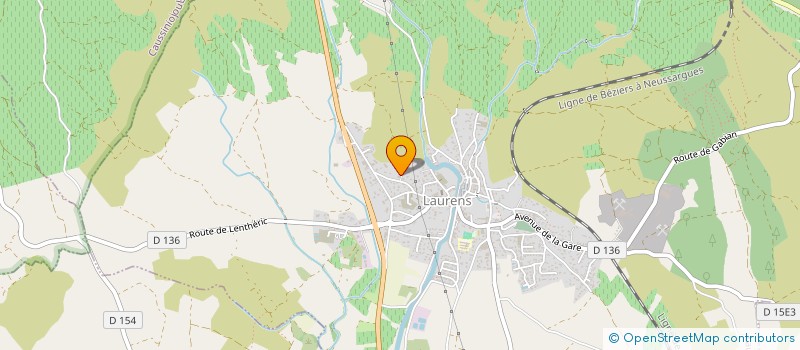 localisation de l'entreprise LES ROMARINS D'AUTIGNAC  LAURENS