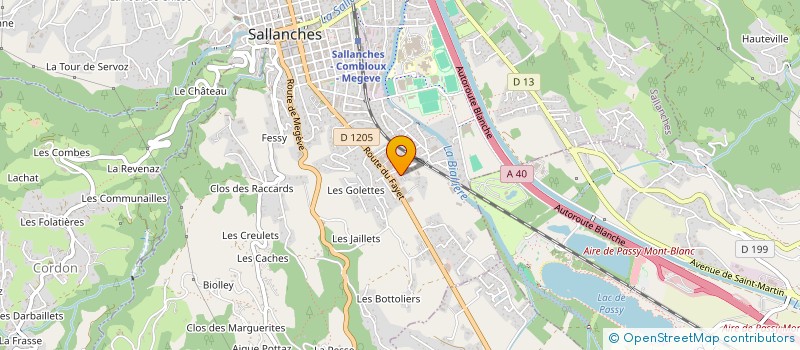 localisation de l'entreprise LES ROMARINS DE LA GRANGEAT  PASSY