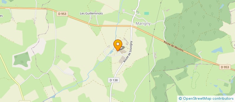 localisation de l'entreprise LES RONDARDS  MARIGNY