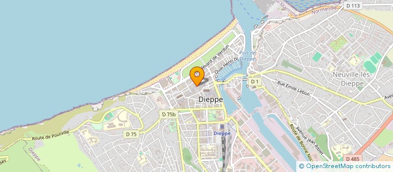 localisation de l'entreprise LES RONDES EN COULEURS à DIEPPE