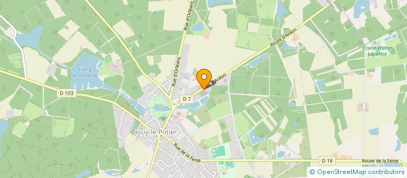 localisation de l'entreprise LES RONDINS DE SOLOGNE  JOUY-LE-POTIER