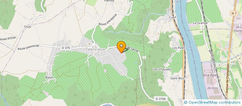 localisation de l'entreprise LES RONZATES  TALENCIEUX