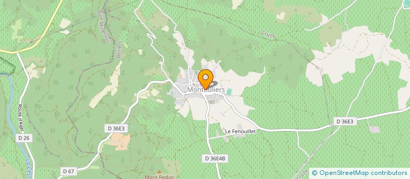 localisation de l'entreprise LES ROQUES NOIRES à MONTOULIERS