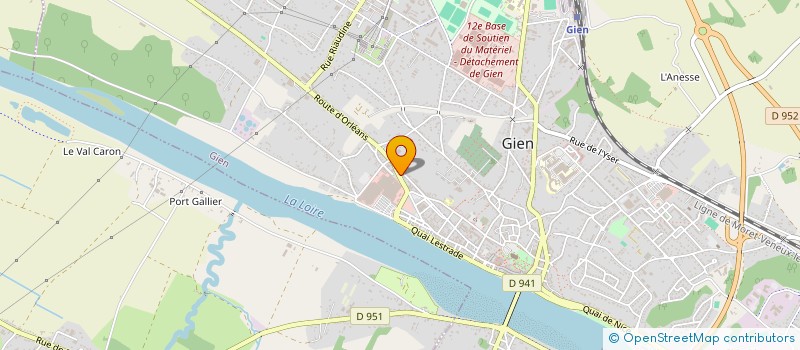 localisation de l'entreprise LES ROSALINES à GIEN