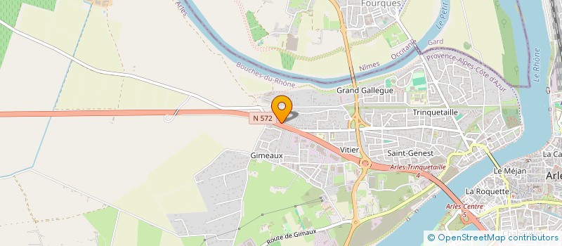 localisation de l'entreprise LES ROSEAUX à ARLES