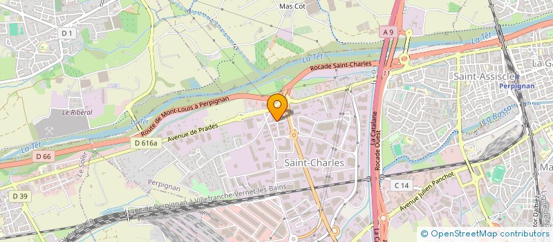 localisation de l'entreprise LES ROSEAUX à PERPIGNAN