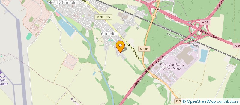 localisation de l'entreprise LES ROSEAUX  NEUILLY-CRIMOLOIS