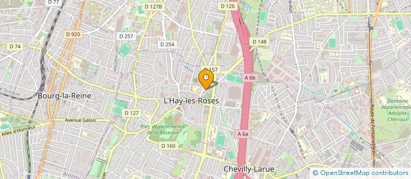 localisation de l'entreprise LES ROSEAUX  L'HAY-LES-ROSES