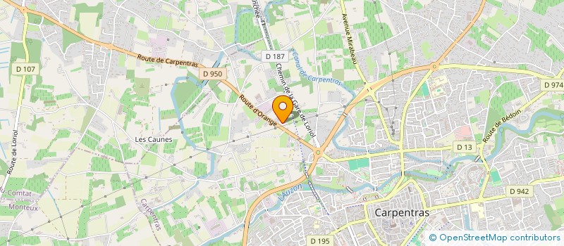 localisation de l'entreprise LES ROSEAUX  CARPENTRAS