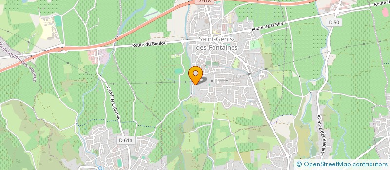 localisation de l'entreprise LES ROSEAUX DE MONTESCOT  SAINT-GENIS-DES-FONTAINES