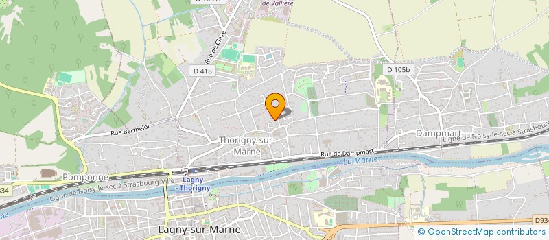 localisation de l'entreprise LES ROSEAUX FRANCE  THORIGNY-SUR-MARNE