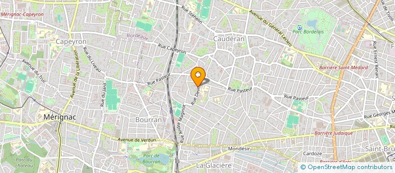 localisation de l'entreprise LES ROSEES DE LA VEILLE  BORDEAUX