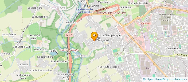 localisation de l'entreprise LES ROSES à SAINT-CYR-SUR-LOIRE