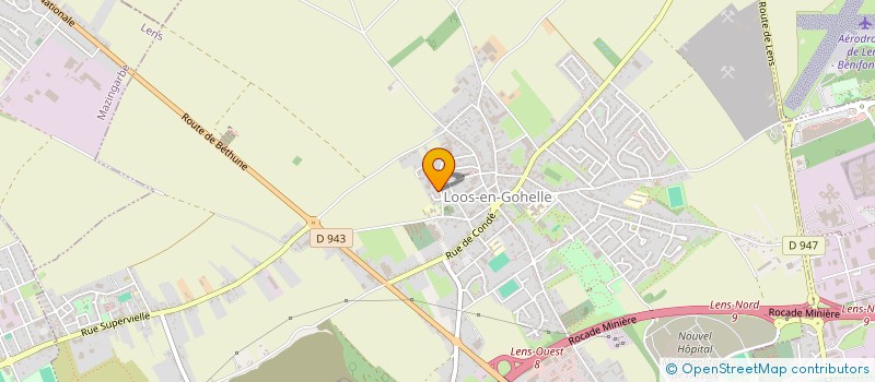 localisation de l'entreprise LES ROSES  LOOS-EN-GOHELLE