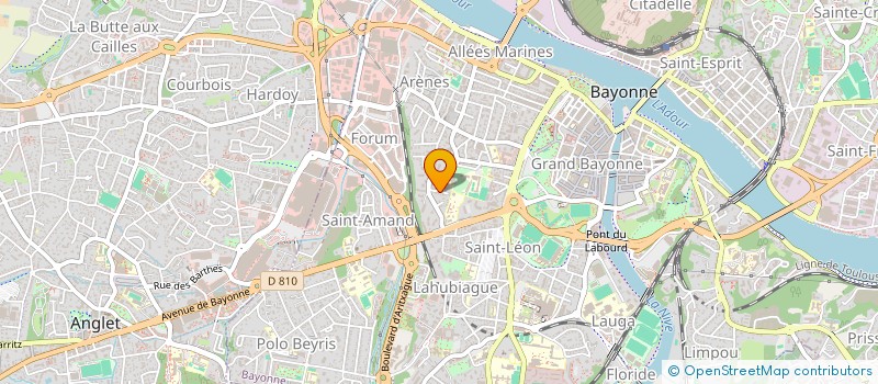 localisation de l'entreprise LES ROSES à BAYONNE