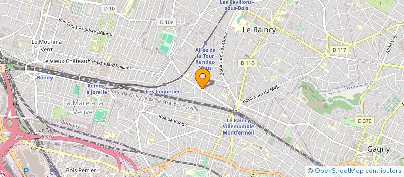 localisation de l'entreprise LES ROSES à VILLEMOMBLE