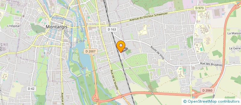 localisation de l'entreprise LES ROSES à MONTARGIS