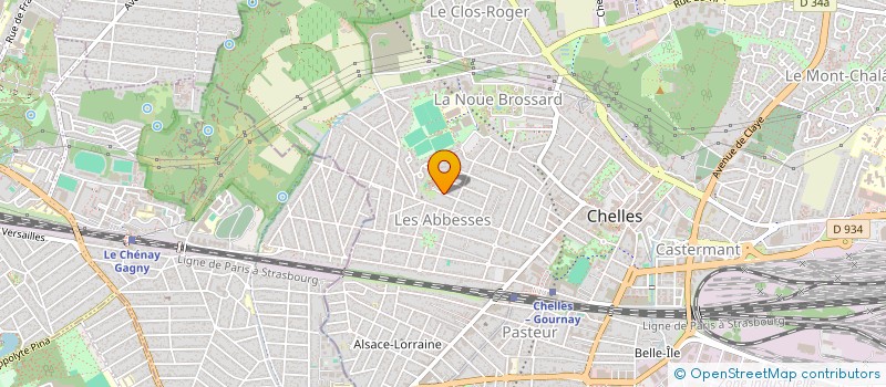 localisation de l'entreprise LES ROSES  CHELLES