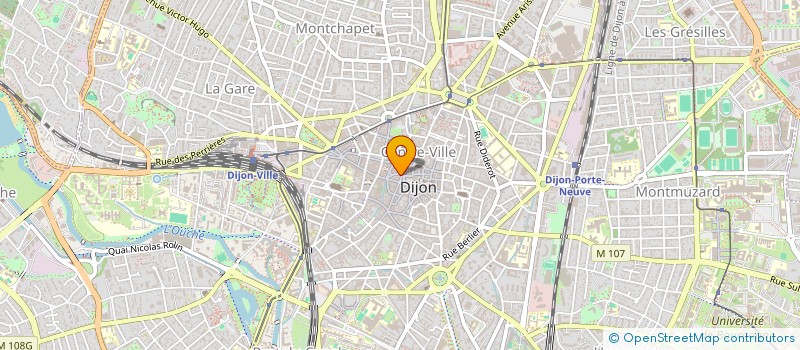 localisation de l'entreprise LES ROSES  DIJON