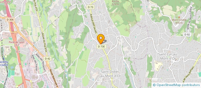 localisation de l'entreprise LES ROSES  SAINT-DIDIER-AU-MONT-D'OR