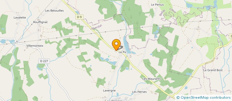 localisation de l'entreprise LES ROSES à JAVERDAT