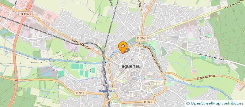 localisation de l'entreprise LES ROSES  HAGUENAU