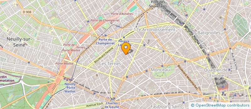 localisation de l'entreprise LES ROSES à PARIS