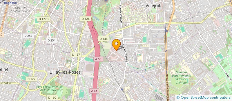 localisation de l'entreprise LES ROSES à VILLEJUIF