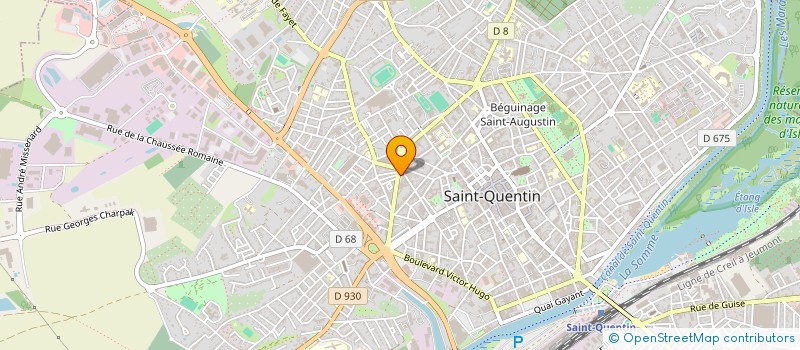 localisation de l'entreprise LES ROSES  SAINT-QUENTIN