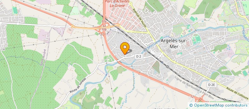 localisation de l'entreprise LES ROSES à ARGELES-SUR-MER