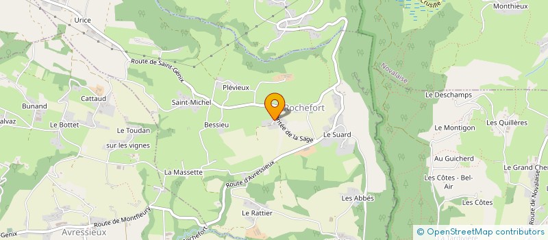 localisation de l'entreprise LES ROSES  ROCHEFORT