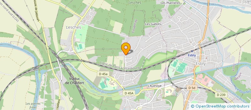 localisation de l'entreprise LES ROSES BLANCHES  COUPVRAY