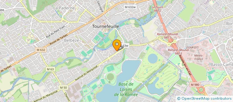 localisation de l'entreprise LES ROSES CABARET à TOURNEFEUILLE