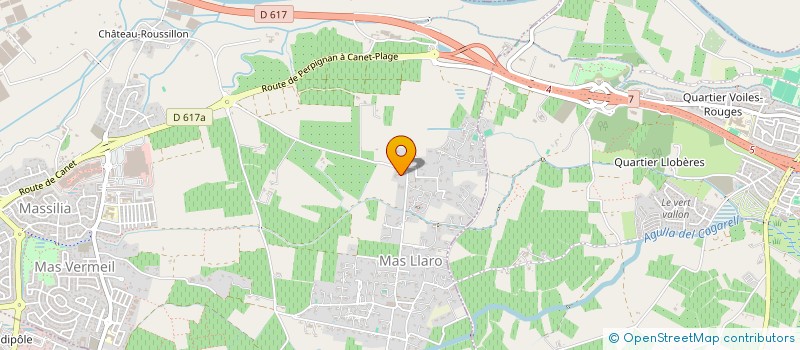 localisation de l'entreprise LES ROSES & CO à PERPIGNAN