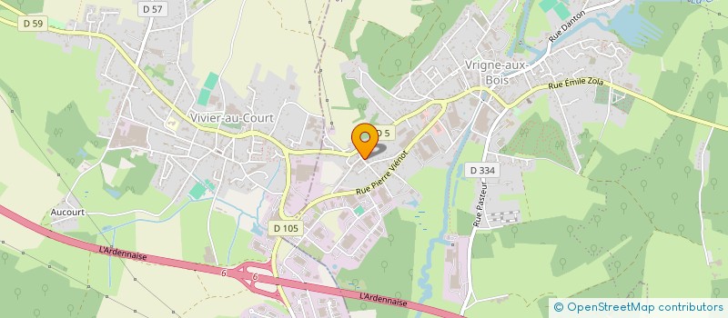 localisation de l'entreprise LES ROSES D'ARDENNES  VRIGNE AUX BOIS