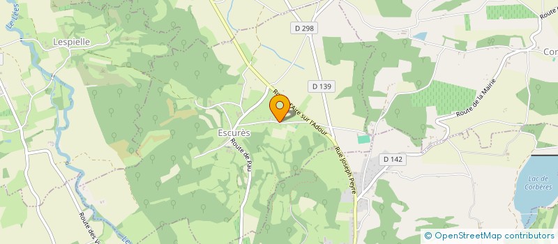 localisation de l'entreprise LES ROSES DE DEMAIN  ESCURES