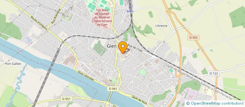 localisation de l'entreprise LES ROSES DE JEANNE à GIEN