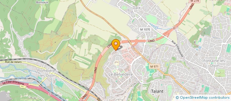 localisation de l'entreprise LES ROSES DE L'ESPOIR  TALANT