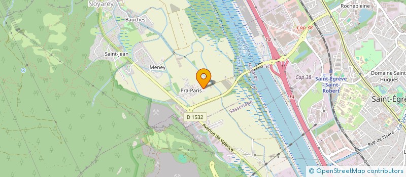 localisation de l'entreprise LES ROSES DE L'ISERE à NOYAREY