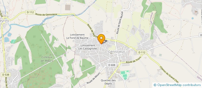 localisation de l'entreprise LES ROSES DE LA DROME à GENISSIEUX