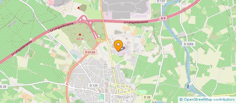 localisation de l'entreprise LES ROSES DE LA GRANGE  BESSAN