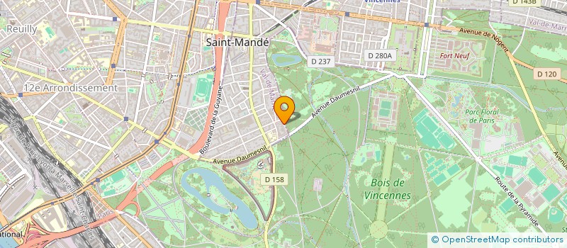 localisation de l'entreprise LES ROSES DE LA VIE  SAINT-MANDE