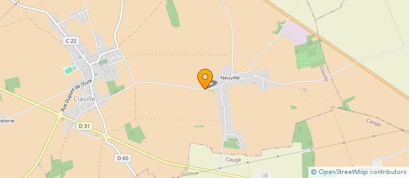 localisation de l'entreprise LES ROSES DE NEUVILLE  CLAVILLE