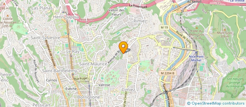 localisation de l'entreprise LES ROSES DE NICE à NICE