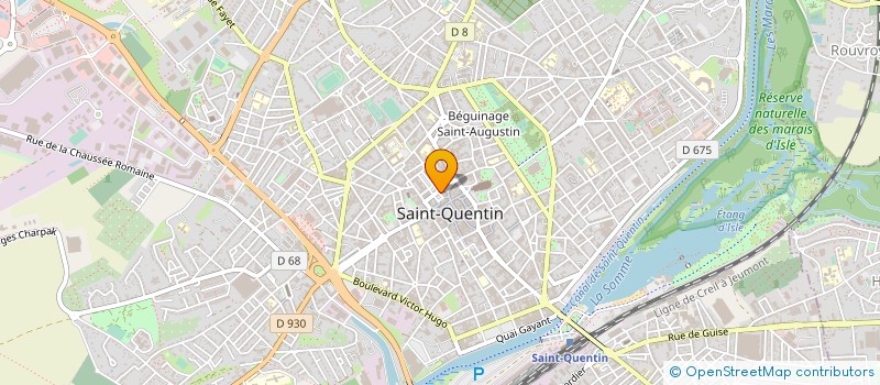 localisation de l'entreprise LES ROSES DE PICARDIE à SAINT-QUENTIN