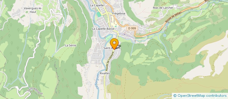 localisation de l'entreprise LES ROSES DE SAINT-AMANS  SAINT-AFFRIQUE