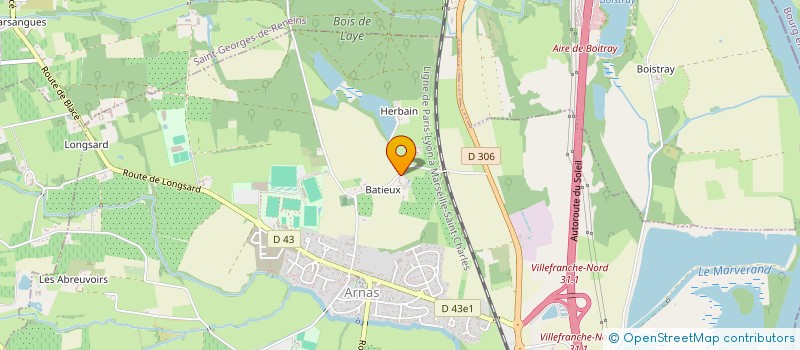 localisation de l'entreprise LES ROSES DES BATIEUX  ARNAS